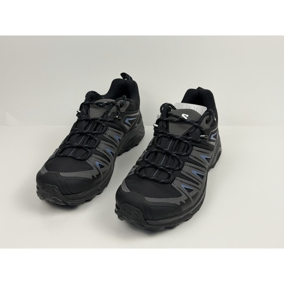 Salomon X Ultra Pioneer Hiking Shoe Men\'s Size 7.5 Black/Magnet/Bluesteel 416708